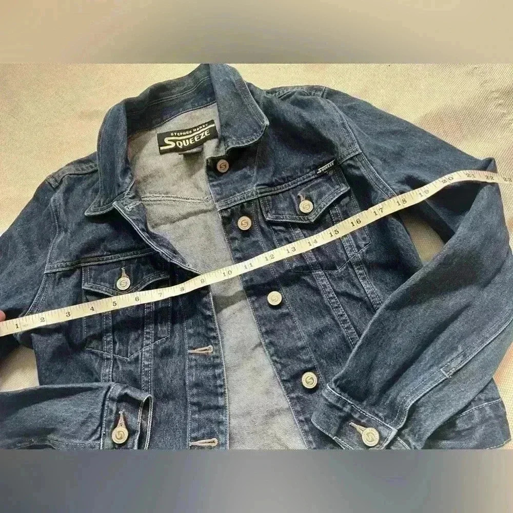 Vintage Stephen Hardy Squeeze 100% cotton Jean jacket - Picture 2 of 4